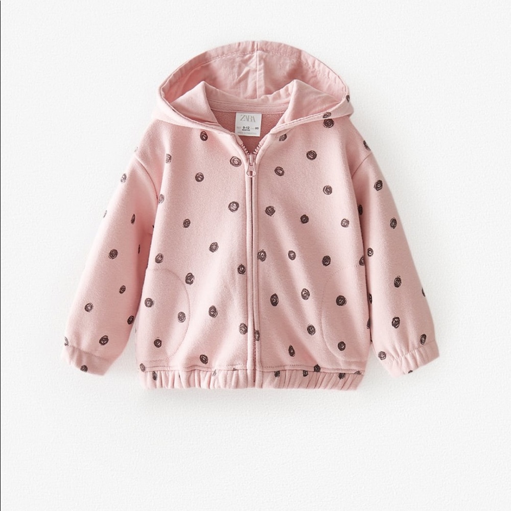 🛑SOLD🛑3-6m girl plush hoodie